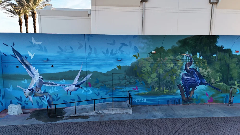 Jacksonville Beach Seawalk Pavilion Mural by Ernesto Maranje